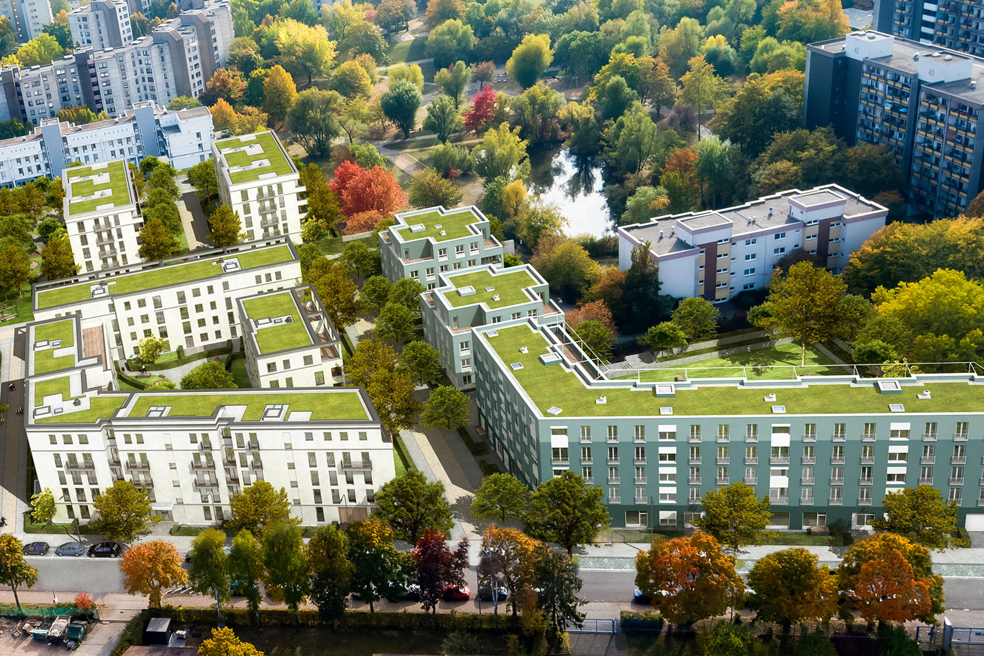 Das neue GWH-Studentenwohnheim Varinia in Frankfurt bittet zum Erstbezug.